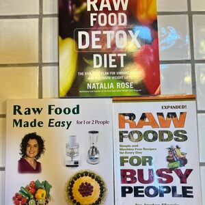 Raw Food Diet Book Set of Three